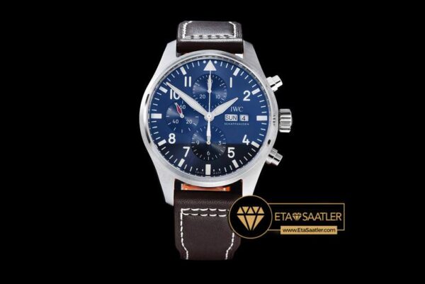 IWC0320 - 3777 Pilot Chrono SSLE Blue Le Petit V2 ZF A7750 - 08.jpg